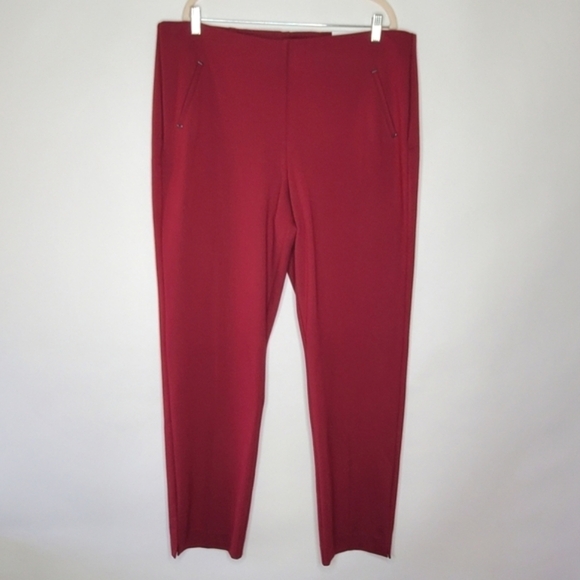 Chico's Juliet Slim Leg Pants Size 18 Tall So Slimming Ponte Pull-on Ankle NEW - Picture 1 of 16